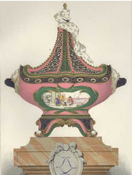 Sevres Pink Porcelain Vase