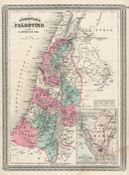 Johnson's Map of Palestine