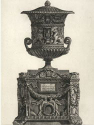 Grand Carved Urn engraving