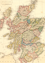 Scotland and Western Isles c1848