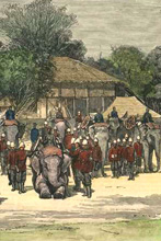 Burmah Elephant Battery c1879