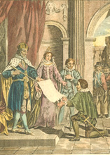Columbus. King,Queen of Spain