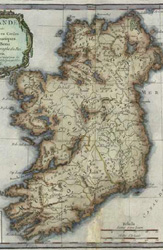 Ireland antique map c1766
