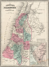 Johnson's Palestine c1867