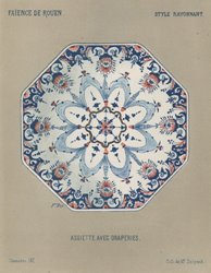 Rayonnant style plate